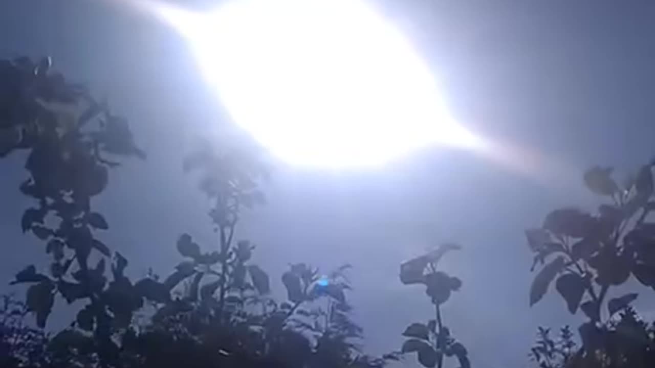 Fake solar sun caught on camera