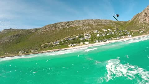 KiteSurfer Bounces On Water In Hard Crash