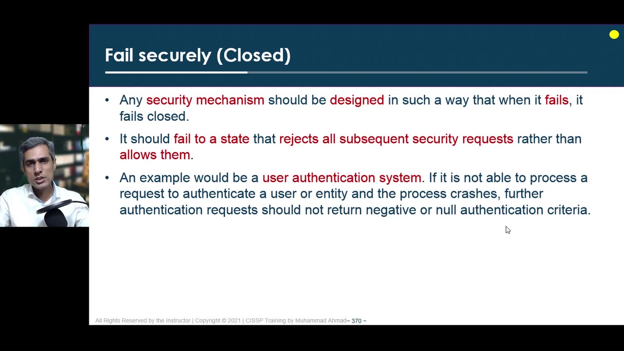 70 - Domain 3 - 31 Fail securely (Closed)