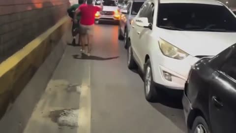 Momentos de pánico en túnel de la 27 de Febrero tras accidente de tránsito y fuerte olor a gas