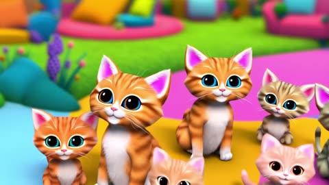 kittens and puppies having fun | kids song | kids entertainment | kids rhymes