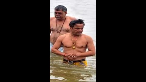 Bollywood Actor Rajpal Yadav at mahakumbh prayaraj