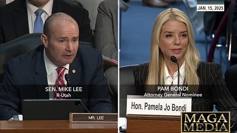 Sen Mike Lee at Pam Bondi AG confirmation hearing * Jan. 15, 2025