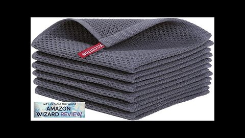 Homaxy 100% Cotton Waffle Weave Kitchen Dish Cloths Ultra Soft Absorbent Quick Review