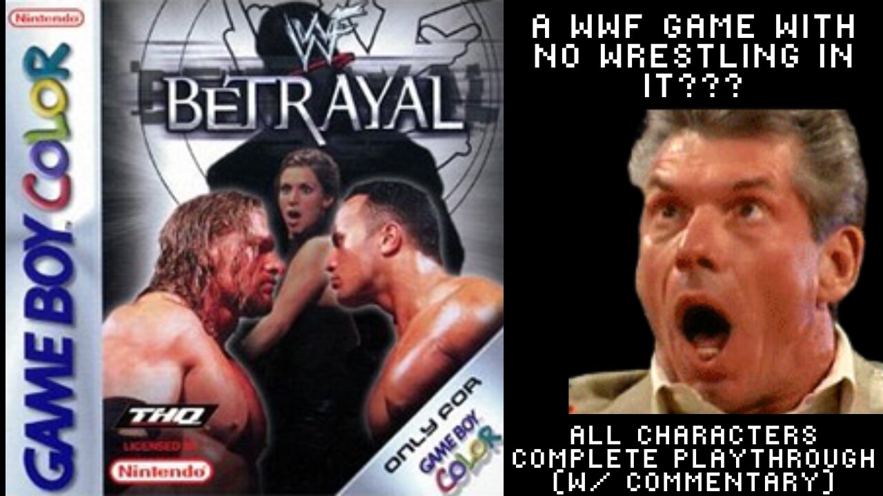 WWF Betrayal (2001): Not Your Typical Wrestling Video Game. Complete Longplay (With Commentary)
