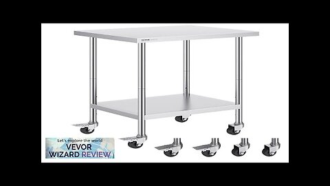 VEVOR Stainless Steel Work Table 24 x 30 x 38 Inch Review