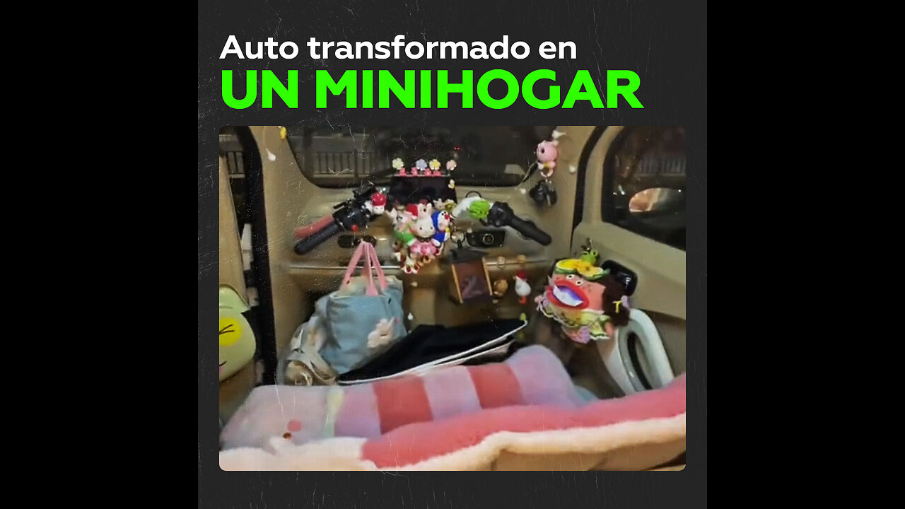 Creadora de contenido convierte su auto en una increíble minicasa