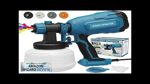 Paint Sprayer 700W HVLP Spray Gun with 4 Nozzles & 3 Patterns Review