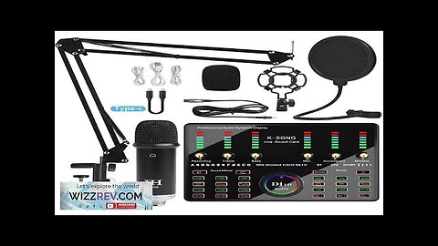 Microphone Sound Recording Microphone Kit With DJ10 Sound Card For Radio Braodcasting Review