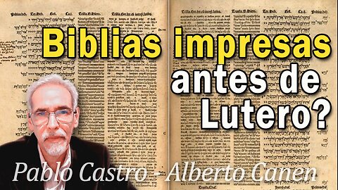 Biblias católicas en alemán, en hebreo, impresas antes de Lutero?