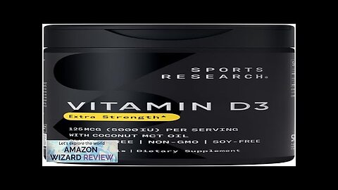 Sports Research Vitamin D3 5000 IU with Coconut MCT Oil High Review