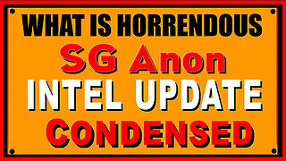 SG Anon CONDENSED 'WHAT IS HORRENDOUS' - Intel Update 2.24.25