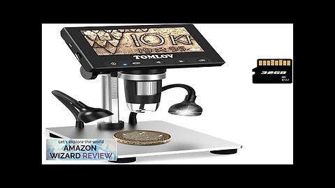 TOMLOV 1000X Error Coin Microscope with 4.3" LCD Screen USB Digital Microscope Review