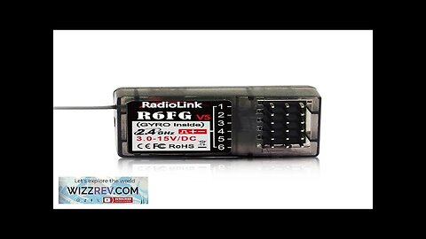 Radiolink R6FG 2.4GHz 6CH FHSS Long Range Reveiver with Gyro for RC Review