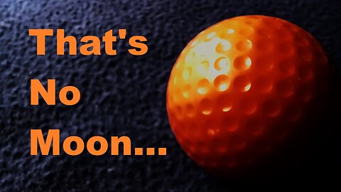 SHOW AND TELL 200: PUTT PUTT GOLF Orange "Hole In One" Ball, 1982, Player Reward Replacement Ball