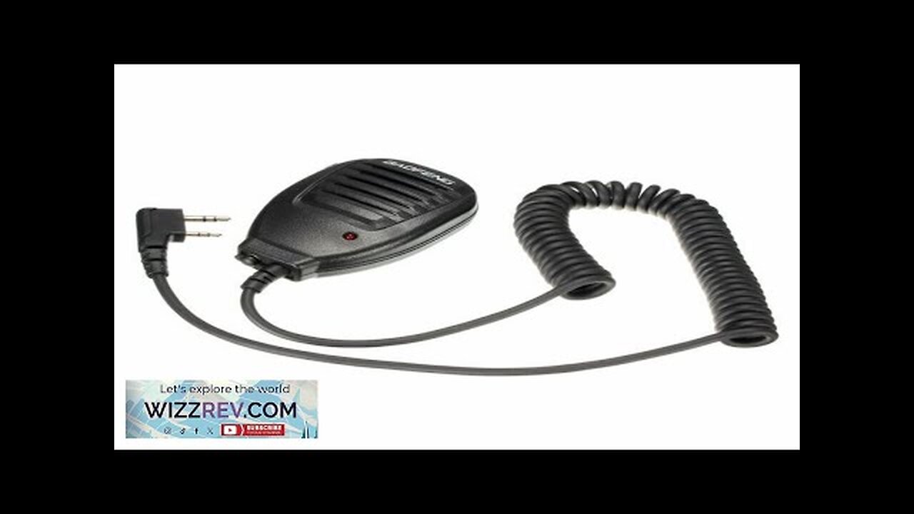 Two Way Radio Walkie Talkie 2 Pin Radio Handheld Microphone Speaker Review