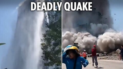 Myanmar Earthquake BREAKING _ 7.2-Magnitude Earthquake Shakes Myanmar, Thailand _ Buildings Collapse