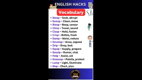 Daily use Important vocabulary words for exam 2025 49 #studyhacks123 #vocabulary #english #shorts