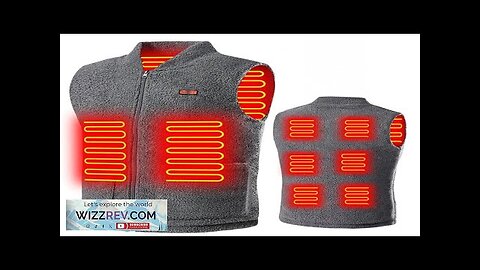 TENGOO HV-08G Heated Vest 8 Heating Areas USB Charging 3 Gear Temperature Review