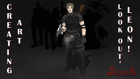 Creating Art with Resident Evil 4 Characters - Look out, Leon!