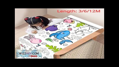 12/6/3M Children's Drawing Roll DIY Graffiti Scroll Color Filling Paper Painting Coloring Review