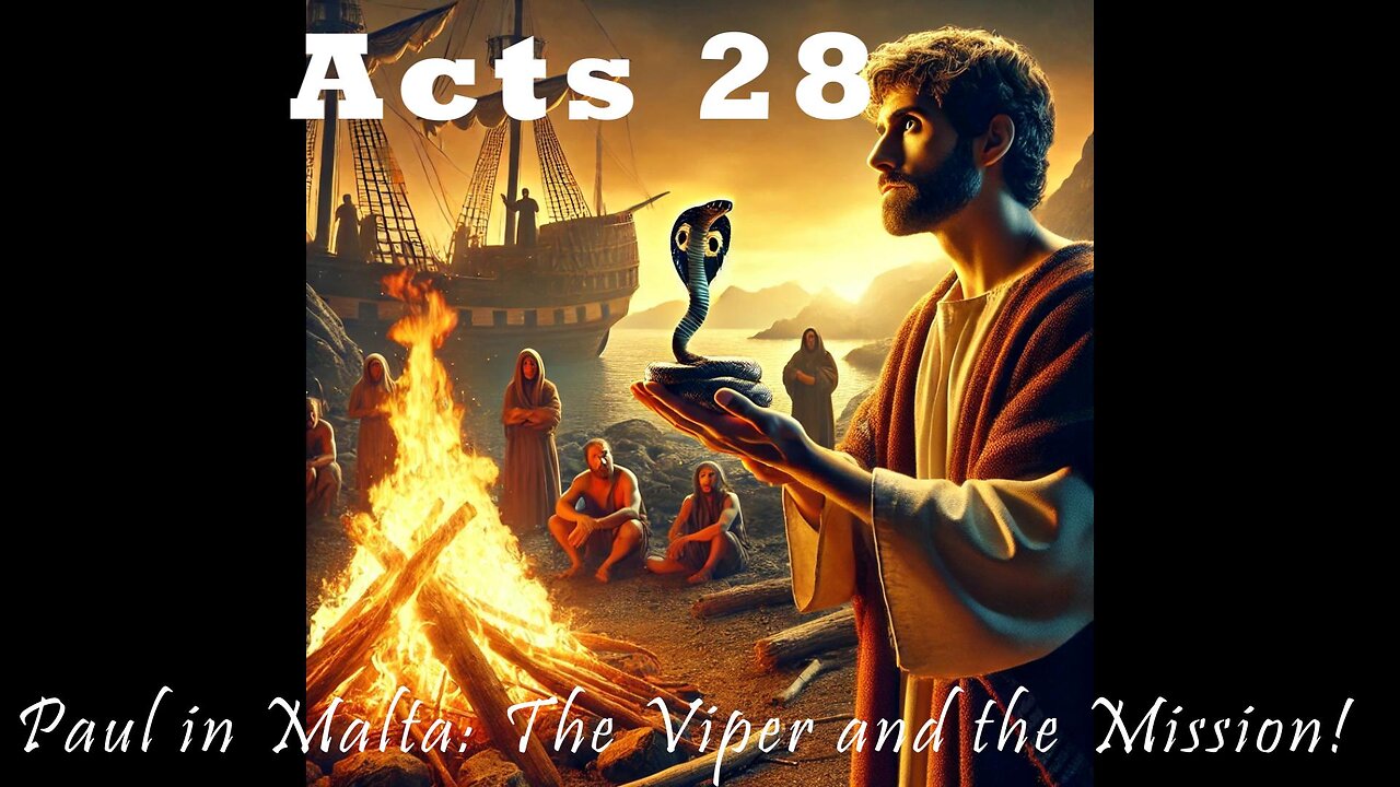 Acts 28: Paul in Malta: The Viper and the Mission!