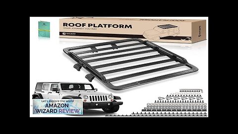 YHTAUTO 165 lbs Roof Rack Cargo Carrier Fit Jeep Wrangler JK 2007-2017 Review