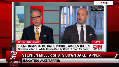 Stephen Miller Shuts Down Jake Tapper