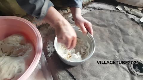 Baking Bread in the Villages of iran