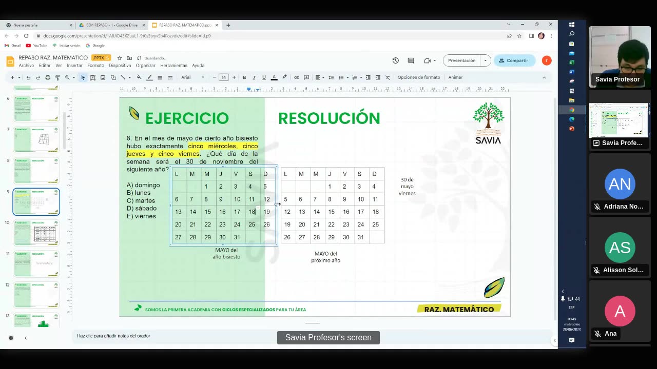 SAVIA SEMIANUAL 2024 | Semana 12 | Raz Mat