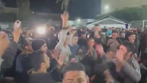 Widespread celebration erupts in Palenstine after hearing of Gaza ceasefire