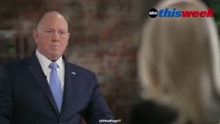 Tom Homan confounds ABC News Reporter.