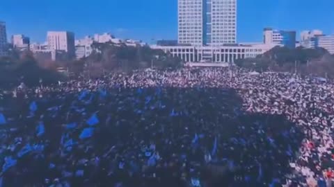 Opposition to the impeachment of the president of Yoon Suk Yeol, South Korea. (Daejeon)