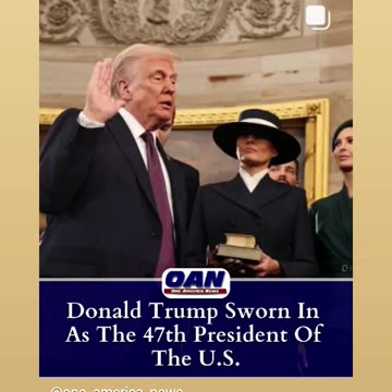 Trump is inaugurated has 47th president of united states 🇺🇸 01/21/24