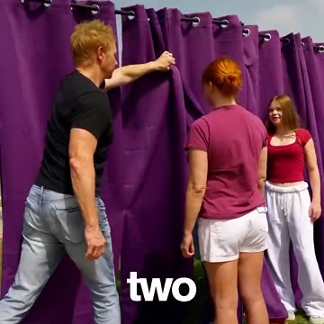 Funny Vlogs with People Open A Mystery Curtain