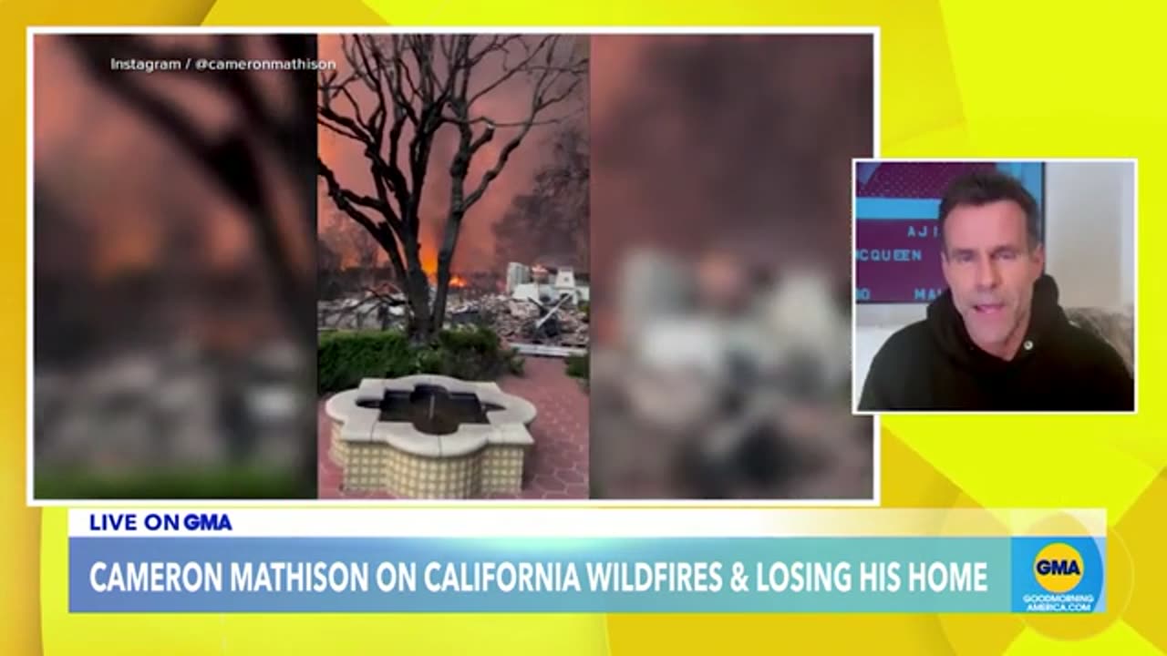 Cameron Mathison tells all on losing his home to LA wildfires