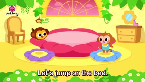 Five Little Monkeys Jumping on the Bed +More | Fun Nursery Rhymes | Pinkfong Kids Song