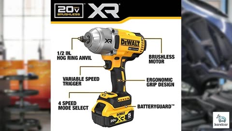 DEWALT 20V MAX Cordless Impact Wrench Kit, 20V MAX