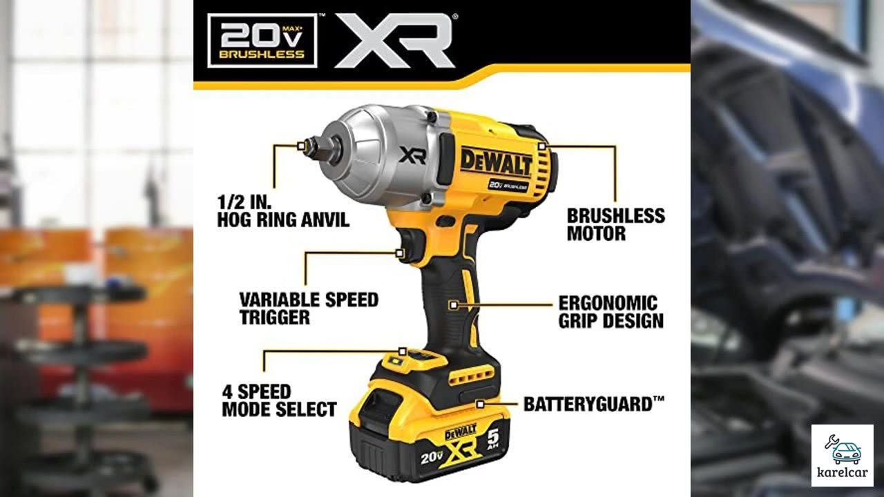 DEWALT 20V MAX Cordless Impact Wrench Kit, 20V MAX