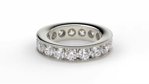 Elegant Princess Cut Eternity Bands Wholesale - www.eternityus.com