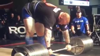 Hafthor Bjornsson's Brutal 501kg Deadlift Attempt Ends in Blood!