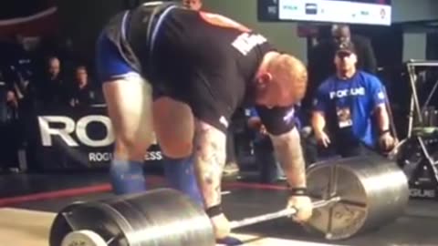 Hafthor Bjornsson's Brutal 501kg Deadlift Attempt Ends in Blood!