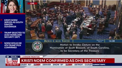 BREAKING Kristi Noem confirmed as DHS Secretary LiveNOW from FOX