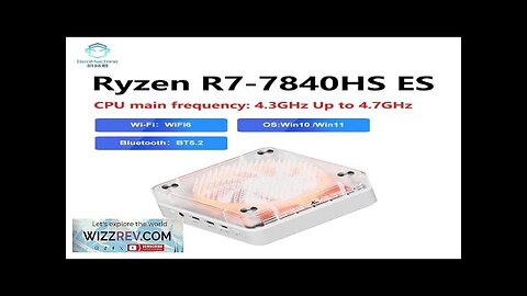 Genmachin AMD Ryzen7 R7 7840HS ES MINI PC Windows 11 8Cores 16Threads Review