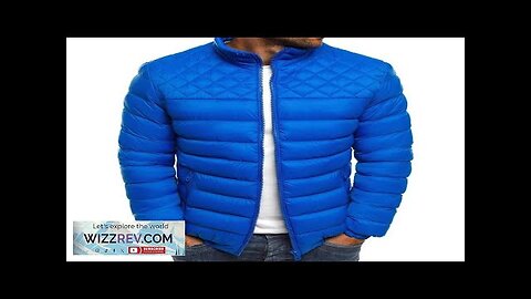 Men Winter Warm Jacket Quilted Padded Down Jackets Windproof Stand Collar Puffer Review