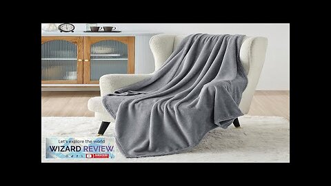 Bedsure Fleece Throw Blanket for Couch Grey Lightweight Plush Fuzzy Cozy Review