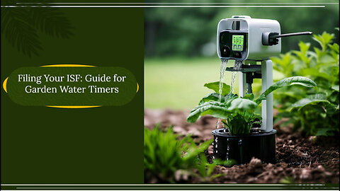 Streamline your import process: Filing an ISF for Garden Water Timers