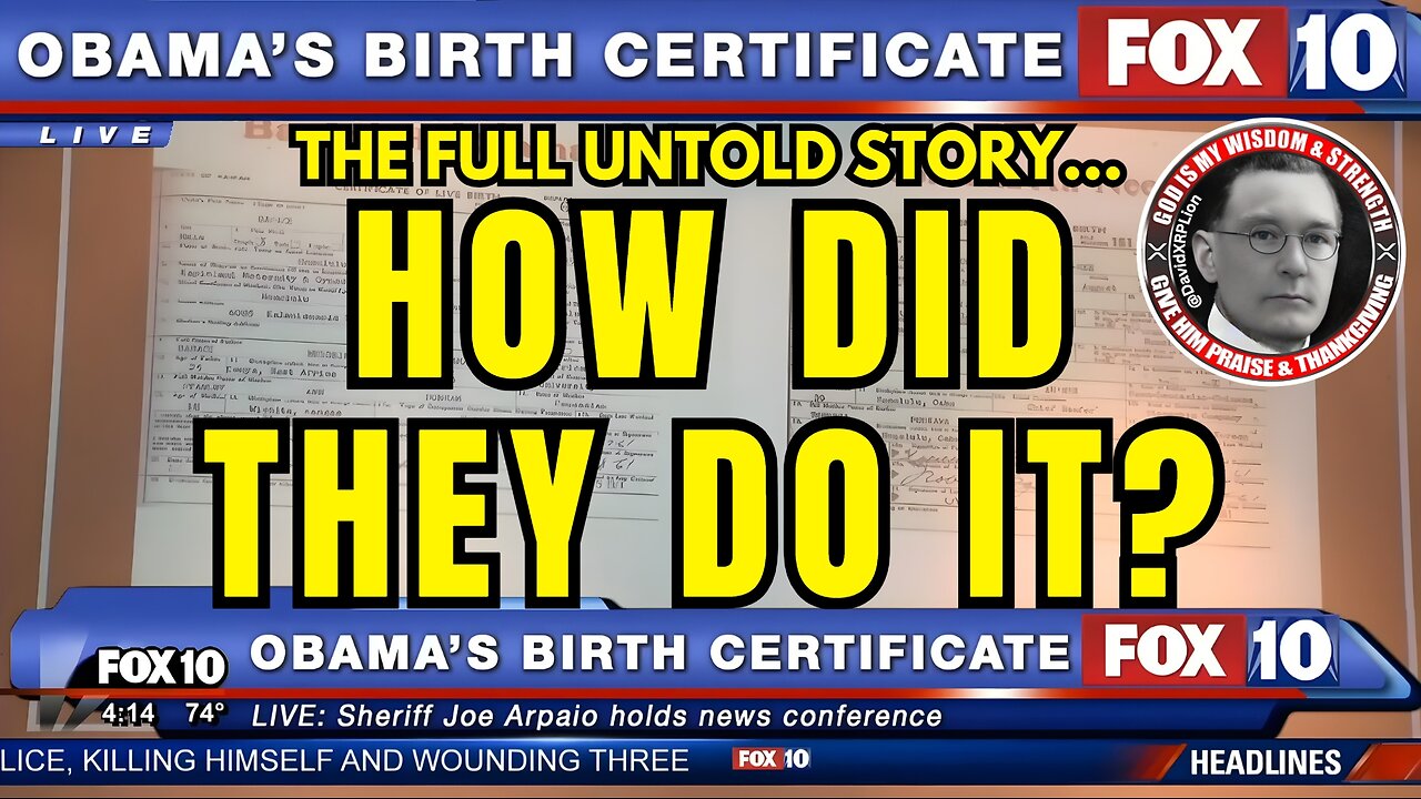 DavidXRPLion Unbelievable FAKE OBAMA BIRTH CERTIFICATE How Did They Do it? MUST WATCH TRUMP NEWS