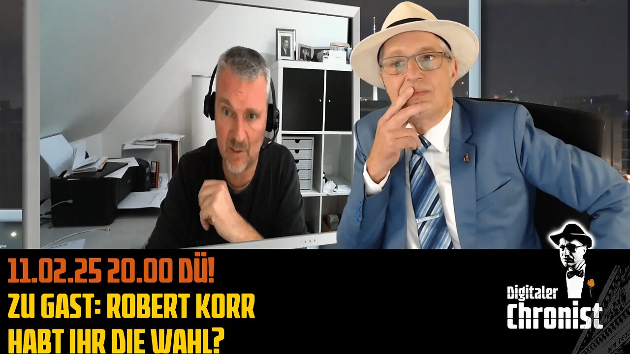Aufzeichnung vom 11.02.25 Zu Gast: Robert Korr - "Habt Ihr die Wahl?"