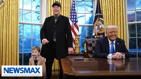 Elon Musk, son X joins President Trump in Oval Office